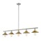 Z-Lite Casa 5 Light Island/Billiard, Brushed Nickel & Factory Brass 613-5L-BN+FB - alternate 5